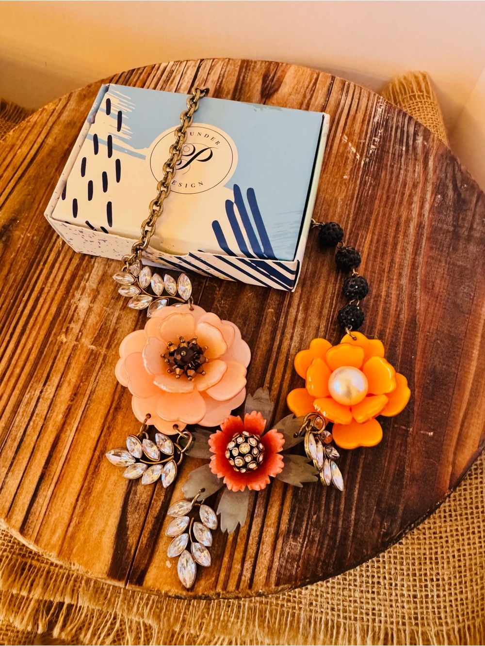 Plunder Jewelry Adams Flower Statement Necklace
